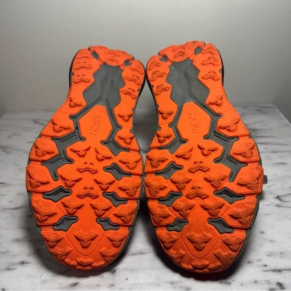 Hoka Speedgoat 5 Youth 3.5MD Orange and Black Tieless Shoes - Picture 10 of 10